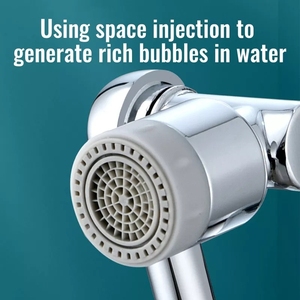 Plastique ABS Bras robotisé pivotant à 1080 degrés <span class=keywords><strong>Robinet</strong></span> de cuisine Extension de lavabo multifonctionnelle Conception universelle classique pour usage hôtelier - Product Image 4