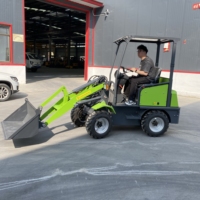 TIANTONG 500kg Elektrischer Allradlader Mini Knickgelenkter Hoflader mit Lithium-Batterie Bestes Angebot