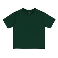 T-shirt Minimaliste Col Rond Épaules Tombantes Couleur Unie 250g Grammage Lourd Sans Étiquette OEM ODM pour Couples