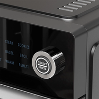 Appareils de cuisine : Four à convection électrique 30L avec écran tactile et commande par bouton, four à pizza domestique, 18 programmes prédéfinis