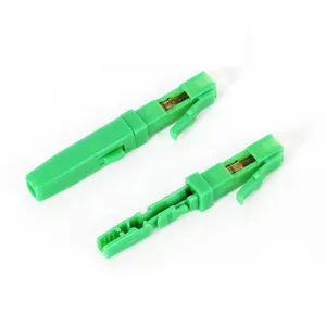 Быстрый соединитель Oufu LC/APC, специальные компоненты для оптического кабельного кабеля 2,0*3,0 мм, волоконный быстрый соединитель, зеленый Обжимной наконечник APC