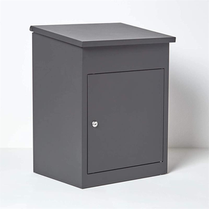 Hot selling Outdoor Galvanized Wall Mounted Parcel Drop Box with Lock