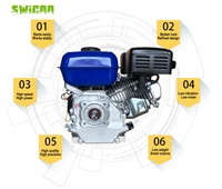 Moteur à essence Lifan 7HP arbre horizontal 212cc 4 temps OHV moteur à essence de remplacement de qualité industrielle