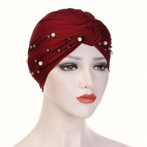 Ever-Changing Beaded Cotton Fashion Multifunction Hijab Caps High Quality Low Price Women Turban <b>Hats</b> <b>for</b> Muslims - Product Image 4