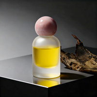 Flacon de parfum en verre mat personnalisé, ensemble complet avec marquage à chaud - Bouchon, pompe et emballage personnalisés, service tout-en-un