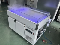 Machine à glaçons commerciale en acier inoxydable à refroidissement direct et double température