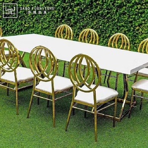 Chaise Chiavari de salle à manger en or électro-plaqué de style luxueux, de forme ovale élégante, pour événements, mariages et fêtes, vente en gros - Product Image 2