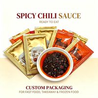Sauce chili épicée pour aliments surgelés, formule personnalisée pour emballage sur mesure, idéale pour les chaînes de restauration rapide, les cantines, les nouilles et les plats de riz