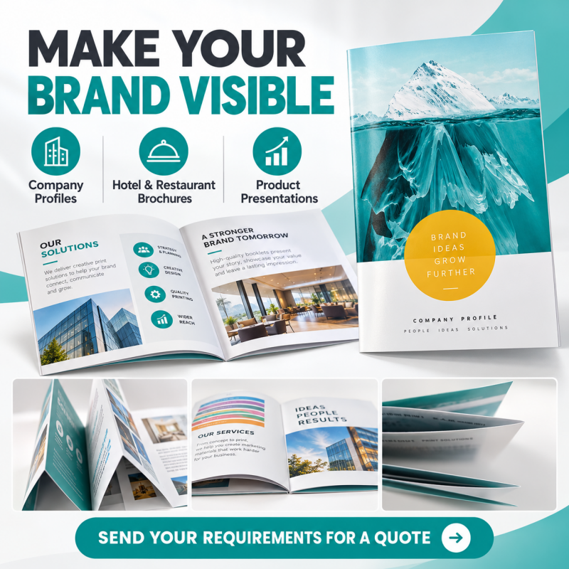 Custom Brochure Printing Service Full Color Softcover Booklets Product ...