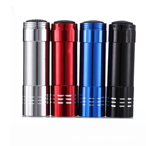 9 LED Handheld Powerful Flashlight Classic Gift Customizable Logo Strong Light Mini Flashlight with Customized Logo