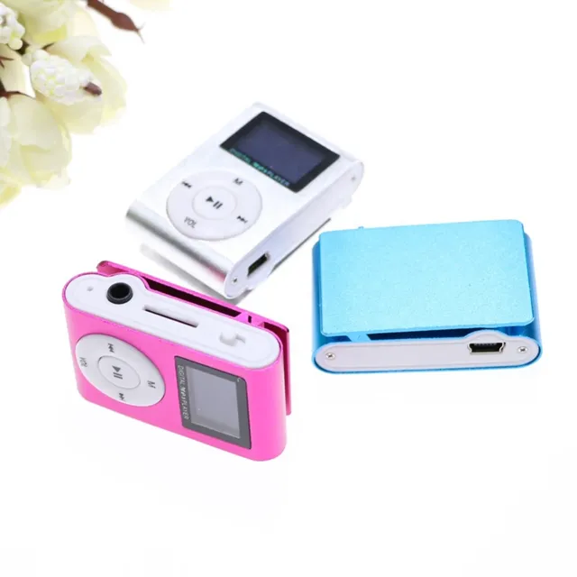 Running Sport Mini Mp3 Player Module With Screen Metal Shell Fashion Music Mp3 Player