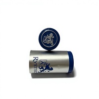 Capsule rétractable en aluminium pour vin avec logo personnalisé en relief, manchon en aluminium, bouchon ROPP facile à ouvrir, capsule jetable en plastique et en aluminium
