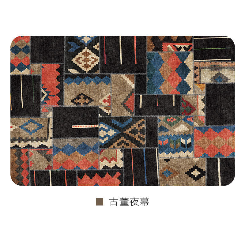 พรมเช็ดเท้าห้องน้ำลายโบราณสำหรับกลางคืน