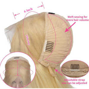 613 Transparent HD dentelle perruque Blonde droite 200 densité brut indien cheveux humains 13x6 360 pour dentelle frontale perruque pour les femmes - Product Image 3
