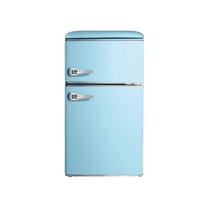 Refrigerador Retro <span class=keywords><strong>Combi</strong></span> de 102L con Doble Puerta y Manija, BCD-102R - Product Image 1