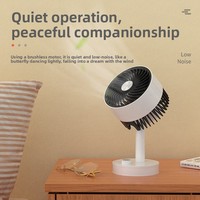 Nouveau ventilateur USB rechargeable mini et élégant pour dortoirs étudiants, vitesse réglable, faible bruit 36-45dB, batteries 1200mAh