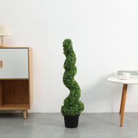 Arbre artificiel en spirale dense, imitation camphre, toucher réel, haut de gamme, résistant aux UV, pour décoration extérieure et intérieure