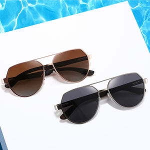 2025 nouveau classique Vintage lunettes de soleil polarisées vente chaude plus récent à la mode lunettes de soleil Double pont bois lunettes de soleil hommes - Product Image 2