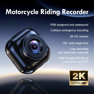 Caméra de tableau de bord pour moto 2K Ultra HD 130 °   Enregistreur de conduite grand angle étanche IP66 - Product Image 6