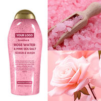 GREENLEM Gel Douche Hydratant à la Rose et au Sel Marin pour Femmes Peau Normale Marque Privée
