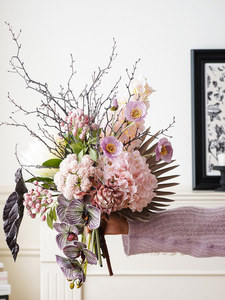 Adornos Florales de Lujo para Mesa, Ramo de Novia Artificial, Flores de <span class=keywords><strong>Seda</strong></span> para Decoración de Mesa de Boda, Decoración de Vestíbulo de Hotel - Product Image 2