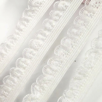 Vente directe usine – Sangle en nylon élastique blanc de haute qualité 12 mm (Spandex) à motif chevrons géométrique pour poupées DIY