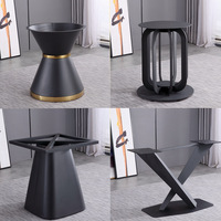 Base de table ronde en marbre/roche, style nordique, pied en acier inoxydable, vente en gros directe d'usine