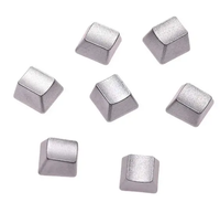 Custom Solid Metal Aluminum Keycaps for Mechanical Gaming Keyboard Plain Finish Steel Key Caps
