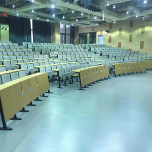 Bộ bàn ghế hội trường gấp gọn bằng gỗ dán tiết kiệm, hiện đại dành cho sinh viên đại học, cao đẳng - Product Image 1