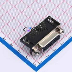 D-SUB-HDR-26PCM-BB D-Sub/VGA Connector Bent Lead Through Hole Connector Female 26P Right Angle Insert 3 - Product Image 1