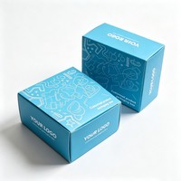 Boîte en carton pliable personnalisée pour l'expédition de vêtements et de cadeaux, emballage écologique avec logo