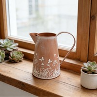 Ember Bunga Logam Gaya Retro Eropa Amerika, Pot Bunga Kreatif, Vas, Dekorasi Rumah, Kerajinan Logam Berkualitas Tinggi