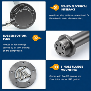 Sensor de Nivel de Combustible Capacitivo para UAV GAMICOS GLTV7 de 500 mm, 0~5 V, con Precisión del 0.05% y Voltaje de Alimentación de 10-32 V - Product Image 2