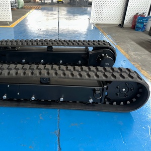 Chasis de orugas de caucho con capacidad de carga de 3T, sistemas de accionamiento por orugas hidráulicas y motor de alta velocidad, precio de fábrica y personalizable. - Product Image 5
