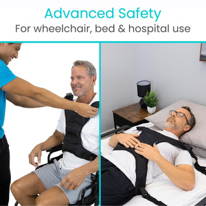 Arnés de sujeción para silla de ruedas para pacientes mayores, cinturón de seguridad, chaleco de apoyo para rehabilitación - Product Image 3
