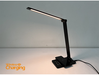 Lampe de bureau LED sans fil, soin des yeux, à intensité variable, tactile, pliable, lampe de lecture, rechargeable, éclairage de nuit, bureau, étude