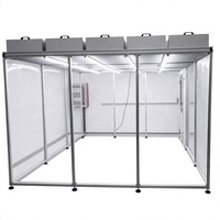 Bilik Pembersih Filter Udara HEPA SENBAO 304 Stainless Steel Baru dengan Efisiensi 99,99% Mobile untuk Bengkel