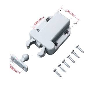 Hot Sale Invisible <b>Plastic</b> Suction Touch Latch Cabinet Door Bouncer Press <b>Bead</b> Push Door for Wardrobe Hardware - Product Image 3
