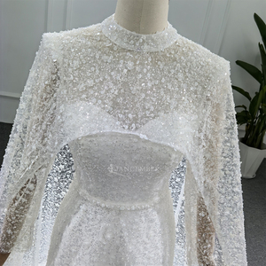 Exquisita Tela de Encaje con Lentejuelas Brillantes para Vestidos de Novia y de Noche Elegantes Lsbh19 - Product Image 3