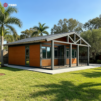 Maison préfabriquée modulaire extensible de type Granny Flat, conforme aux normes australiennes, kit de maison portable moderne à 2 chambres, petite villa