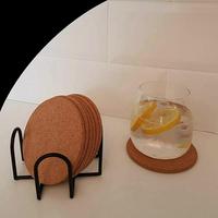 Sous-verres en liège naturel de haute qualité LEECORK, sous-verres en liège pour boissons, sous-verres ronds en liège