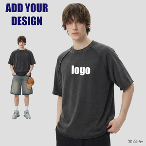 เสื้อยืดคอตตอนวินเทจพรีเมียมแบบกำหนดเองได้สำหรับผู้ชาย เสื้อยืดลำลองขายส่งจำนวนมาก เสื้อยืดพิมพ์ลายตามสั่งสำหรับผู้ชาย - Product Image 3