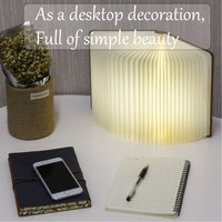 Lampu baca anak, lampu Kayu LED buku anak-anak, lampu baca USB lampu samping tempat tidur meja 3 warna kamar tidur Dekorasi Seni lampu malam untuk hadiah ulang tahun anak-anak