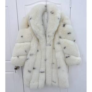 Куртка с мехом из натурального белого меха - Product Image 6