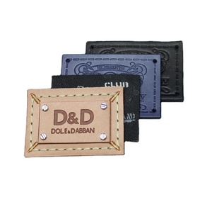 Custom Design Luxury Eco-Friendly Brand Logo Debossed Garment <strong>Labels</strong> with Custom Color for <strong>Jeans</strong> - Product Image 5