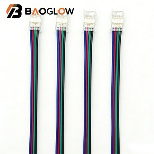 แผ่นยึดติดบอร์ด LED ความหนาแน่นสูงแบบมีสาย SMD COB Mini Crystal Buckle ขนาด 10 ซม. ซีรีส์ DuPont 2 พิน 3 พิน 5 พิน 8 มม. 10 มม. 5 มม. - Product Image 2