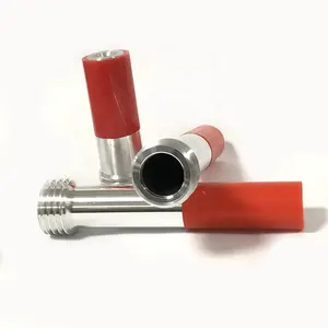 silicon carbide and boron carbide wet sandblasting blasting nozzle with red rubber jacket