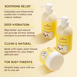 Shampooing et gel douche pour bébé bio, nourrissant et hydratant, sans sulfate, à base de calendula et de vitamine E, marque privée du fabricant - Product Image 4