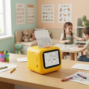 Impresora IA Creativa 2026, Generación Instantánea de Imágenes a Partir de Palabras, Imprime y Habla, Impresión Térmica Segura para Niños - Product Image 1