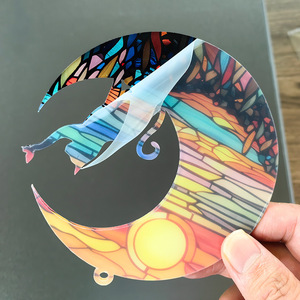 Pendentif décoratif pour fenêtre <span class=keywords><strong>Cadeau</strong></span> de sympathie pour les amoureux <span class=keywords><strong>des</strong></span> animaux Attrape-soleil en acrylique pour chien et chat - Product Image 5
